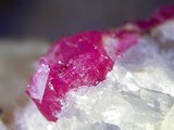 A photo of the mineral corundum