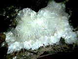 A photo of the mineral mesolite