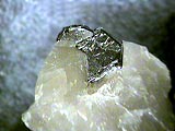 A photo of the mineral molybdenite